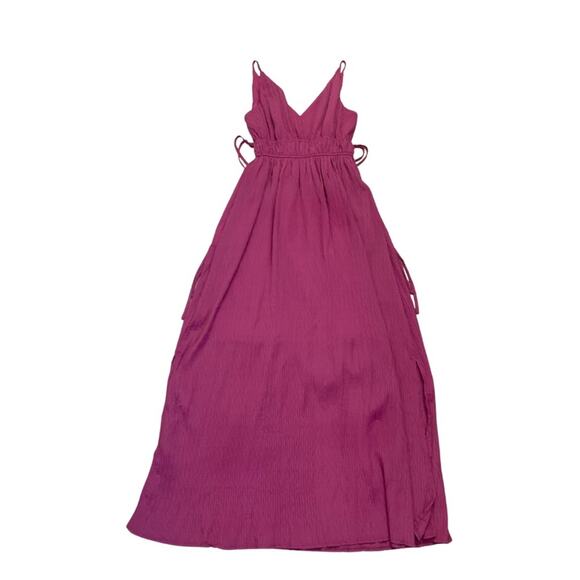Taylor Dresses & Skirts - Pink Taylor Maxi Dress V-Neck A-Line Size Medium Magenta long dress
